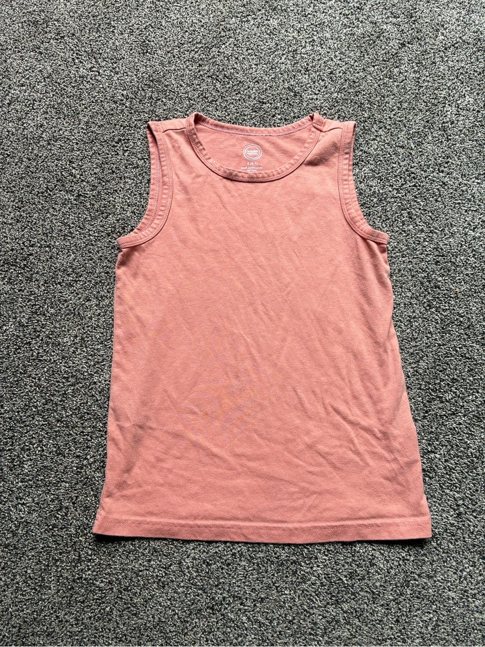 Wonder Nation Boy’s Orange Tank Top, Size S (6-7)